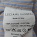 Luciano Barbera Button Down Shirt Mens 42/16.5 Striped Blue Made In Italy Cotton