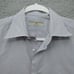 Luciano Barbera Button Down Shirt Mens 42/16.5 Striped Blue Made In Italy Cotton