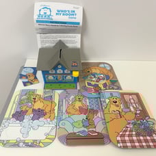 Mattel Jim Henson's Bear in the Big Blue House Who's In My Room Game Complete
