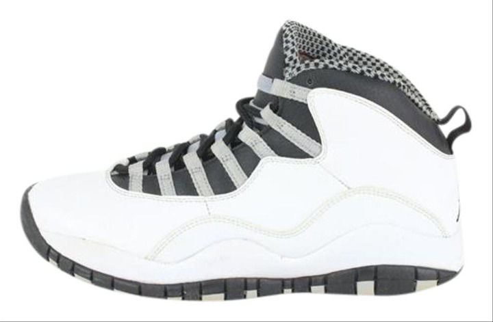 Nike 2013 Men's US 8 White x Steel Air Jordan 10 Retro Steel 310805-103