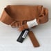 TANO Leather Convertible Belt Bag Funny Pack Sling Bag Made in Italy Cognac