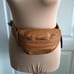 TANO Leather Convertible Belt Bag Funny Pack Sling Bag Made in Italy Cognac