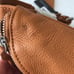 TANO Leather Convertible Belt Bag Funny Pack Sling Bag Made in Italy Cognac