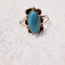 Turquoise Ladies Ring Size 7 or 9