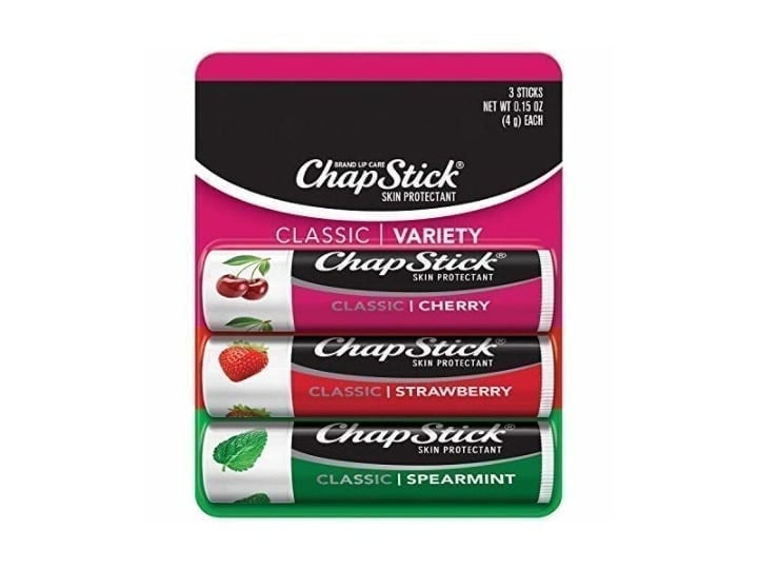 Chapstick New Variety Pack Cherry Strawberry Spearmint