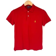 POLO RALPH LAUREN Classic Fit Mesh Polo Shirt Womens Size S Short Sleeve Red NWT