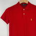 POLO RALPH LAUREN Classic Fit Mesh Polo Shirt Womens Size S Short Sleeve Red NWT