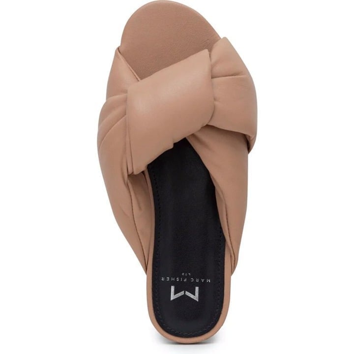 NIB Marc Fisher LTD Olgalia Women's Sandal Medium Natural Size 5.5 M (MSRP 150)