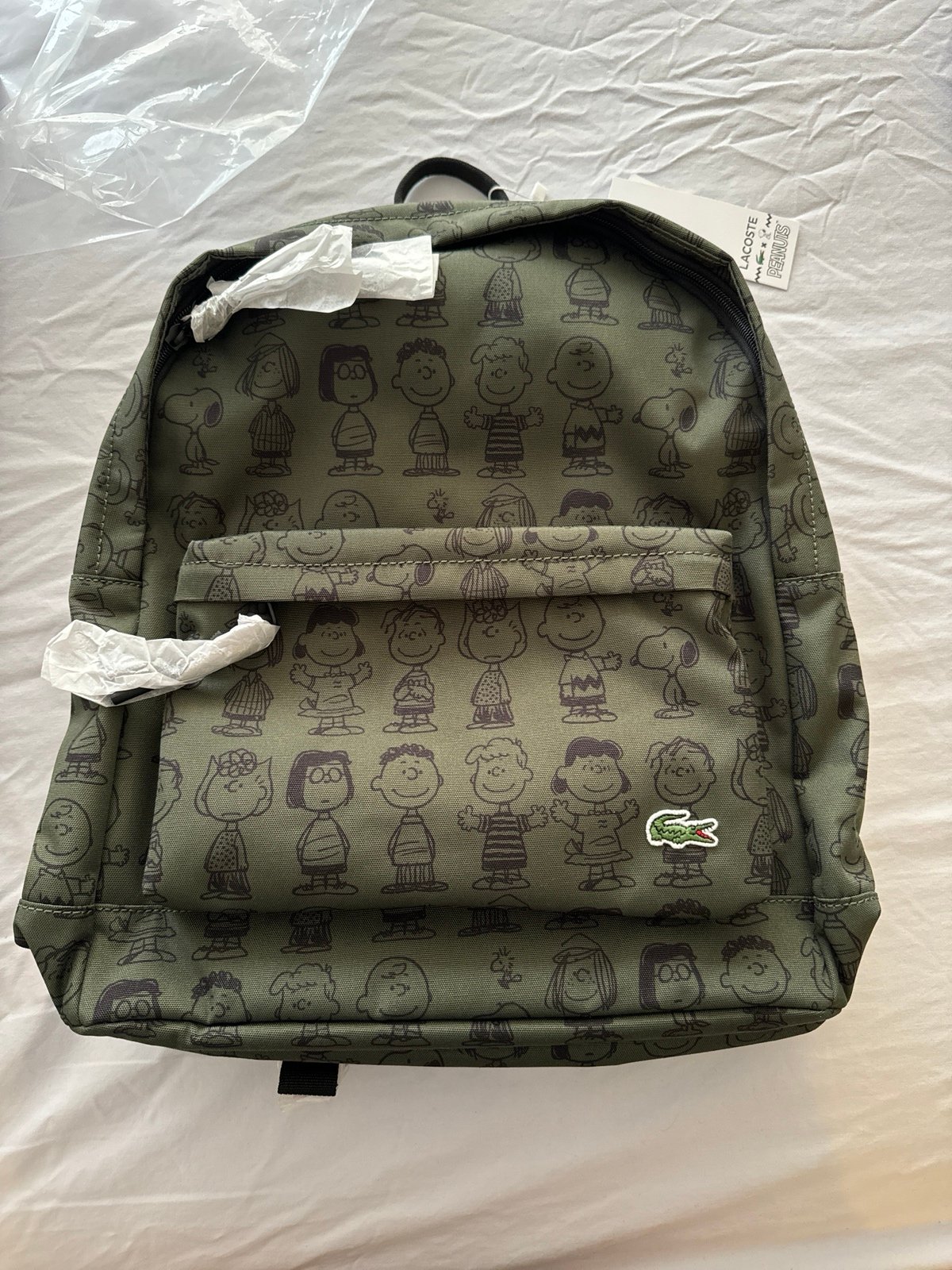 NWT Lacoste men’s Peanuts backpack