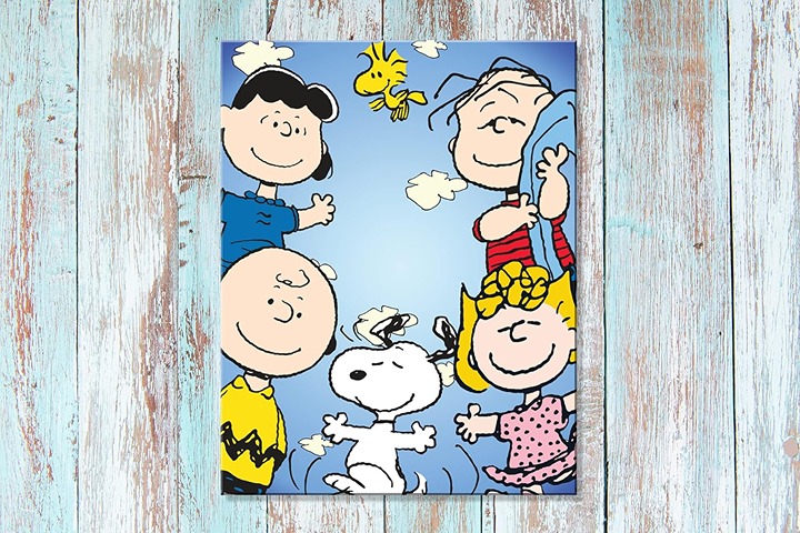 Metal Sign | Peanuts Gang Tin Sign | Charlie Brown | 12.5x16 Inch