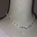Exquisite Vintage Faceted Cut AB Crystals Graduated Bead Choker Necklace