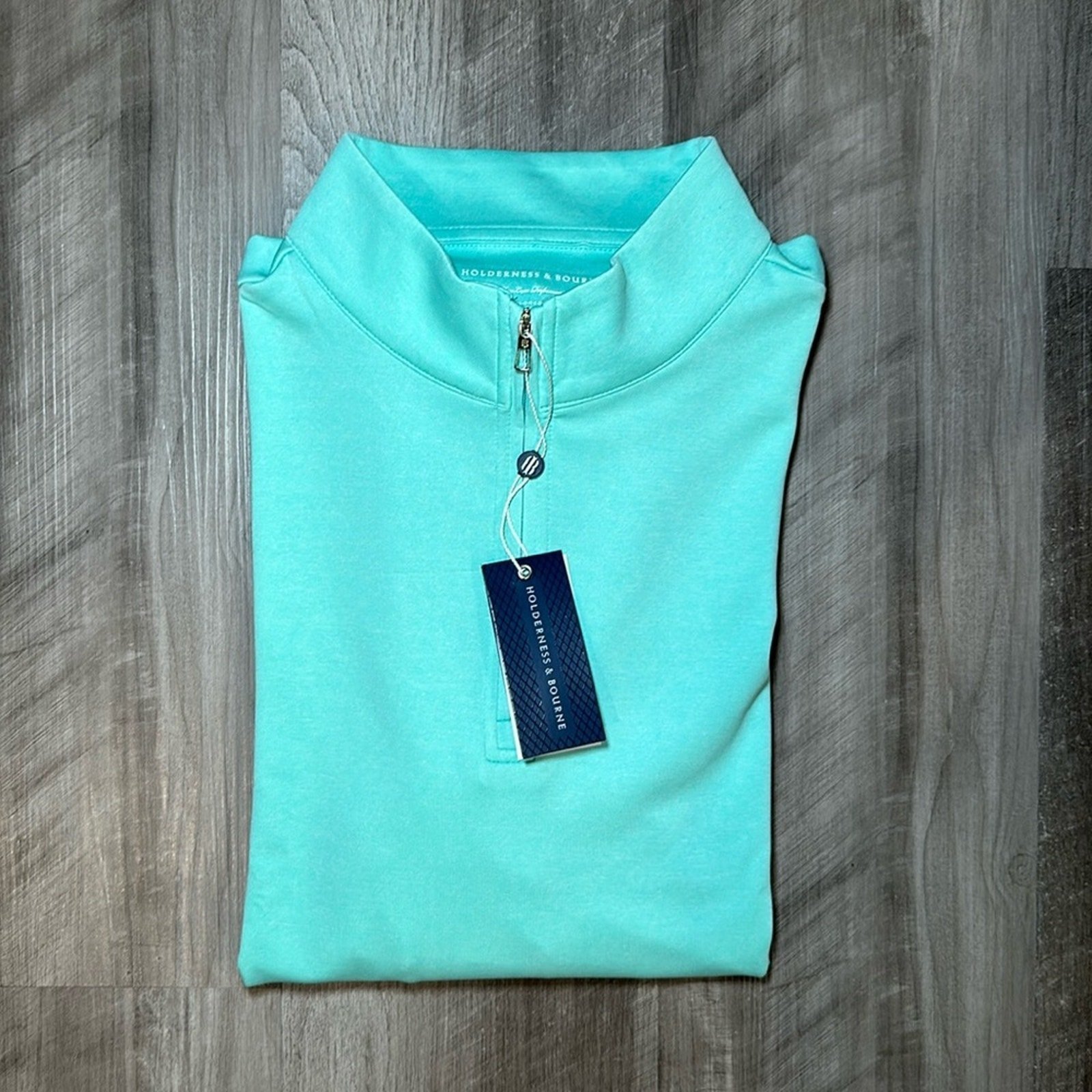 Holderness & Bourne Dry Luxe Performance Tailored Fit Quarter Zip Pullover - M