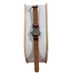 Chevrolet TMGM TX0298 205 Silver Stainless Steel Wrist Watch Brown Leather Band