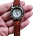 Chevrolet TMGM TX0298 205 Silver Stainless Steel Wrist Watch Brown Leather Band