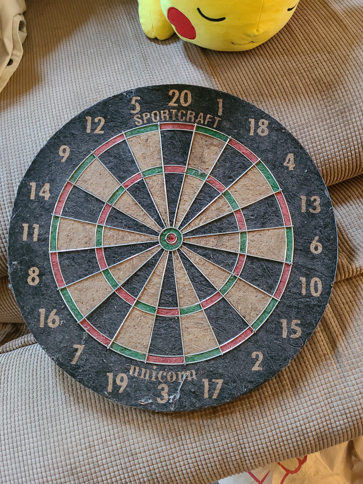 1970s Sportscraft Unicorn 18 inch Professional Dart Board *Rare*