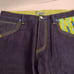 Googi Men's Jeans 38x34 Dark Denim Authentic Australian Embroidered Pockets Zip