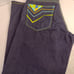 Googi Men's Jeans 38x34 Dark Denim Authentic Australian Embroidered Pockets Zip
