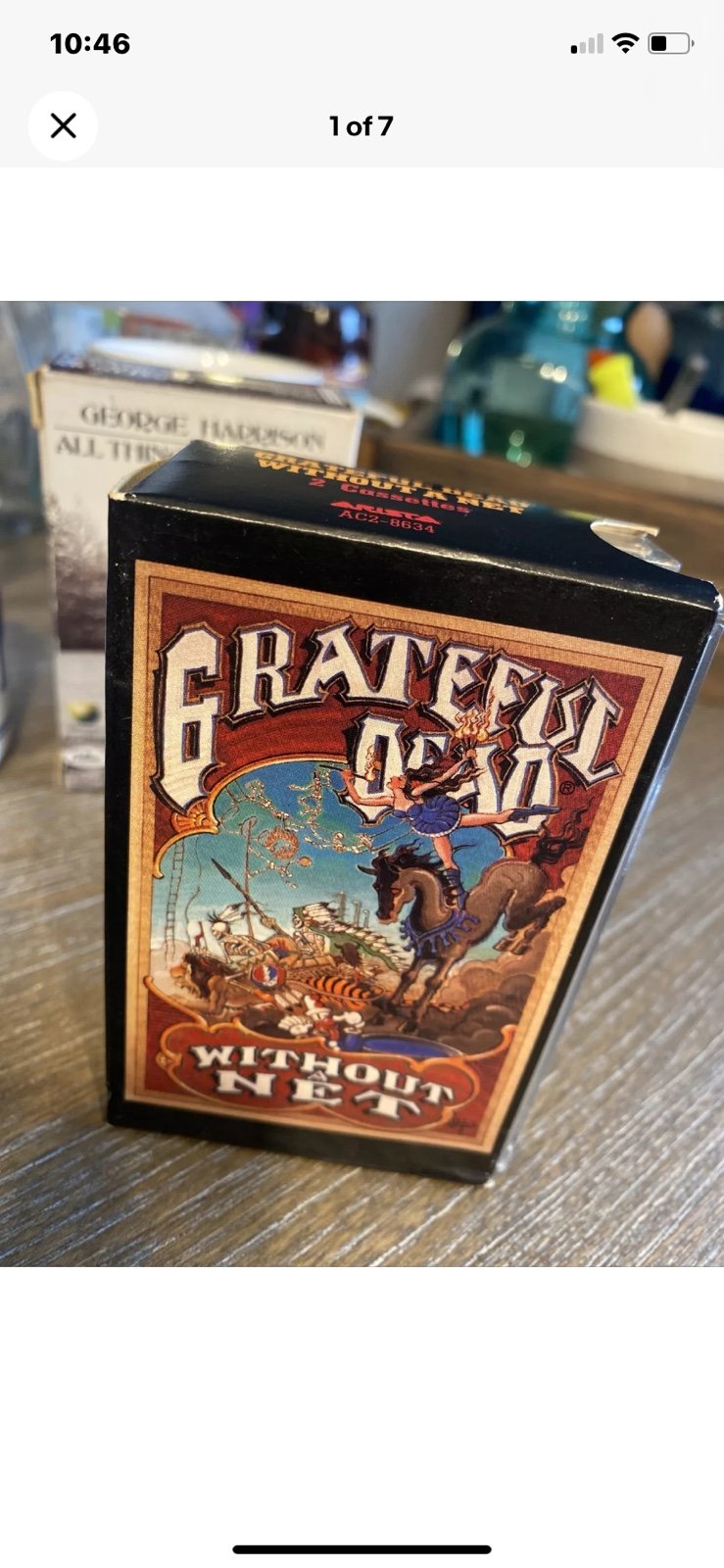 GRATEFUL DEAD - Without A Net 1990 First And Second Two 2 Cassette Set Cover