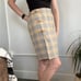 Vintage Plaid Wrap Buckle 100% wool chic plaid skirt