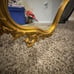 VINTAGE SYROCO WALL MIRROR MCM HOLLYWOOD REGENCY ROCOCO ORNATE 5111