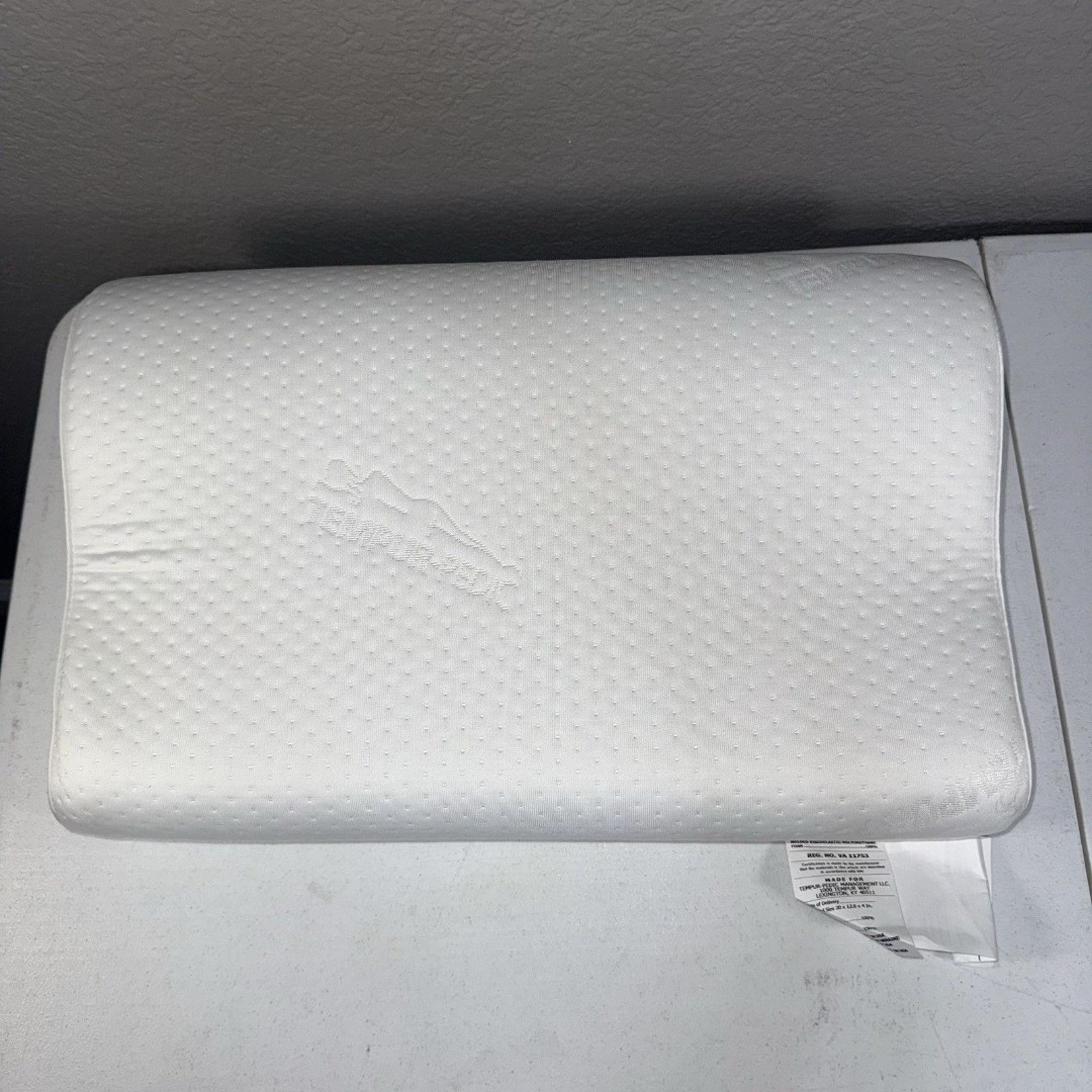 Tempur-Pedic TEMPUR-Ergo Neck Pillow Firm Support, Standard Size, White NEW
