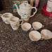 Vintage Santa Clara MAH Vigo, Spain Demitasse 4 piece set