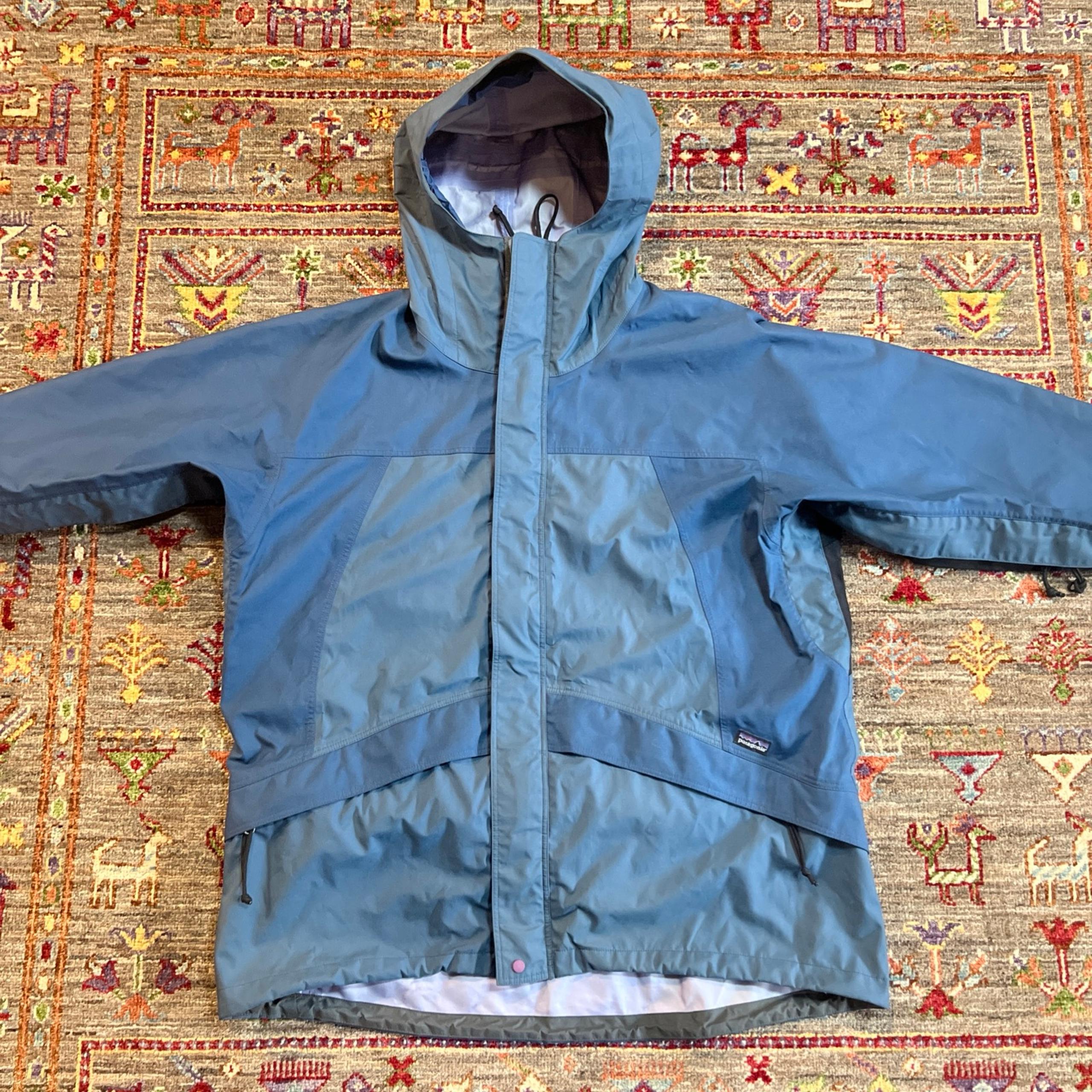 Vtg 90s Y2K Patagonia SST Fishing Waterproof Rain Parka Jacket Coat Mens Large