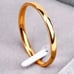 Gold Stainless Steel Stackable Band Ring Size 9