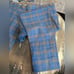 Tweeds Sarasota Custom Suit Pants in blue plaid size is approximately 36x40