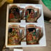 Set of 4 Vintage Hand painted ceramic German Beer steins