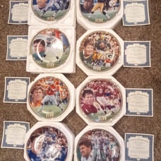 The Bradford Exchange NFL Quarterback Club Collector's Plate Complete Set Of 8