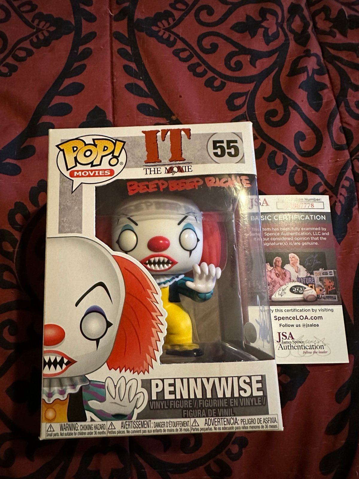 Funko pop Pennywise rare Seth green sig
