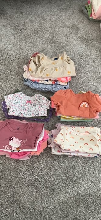3-6 month baby girl onesies