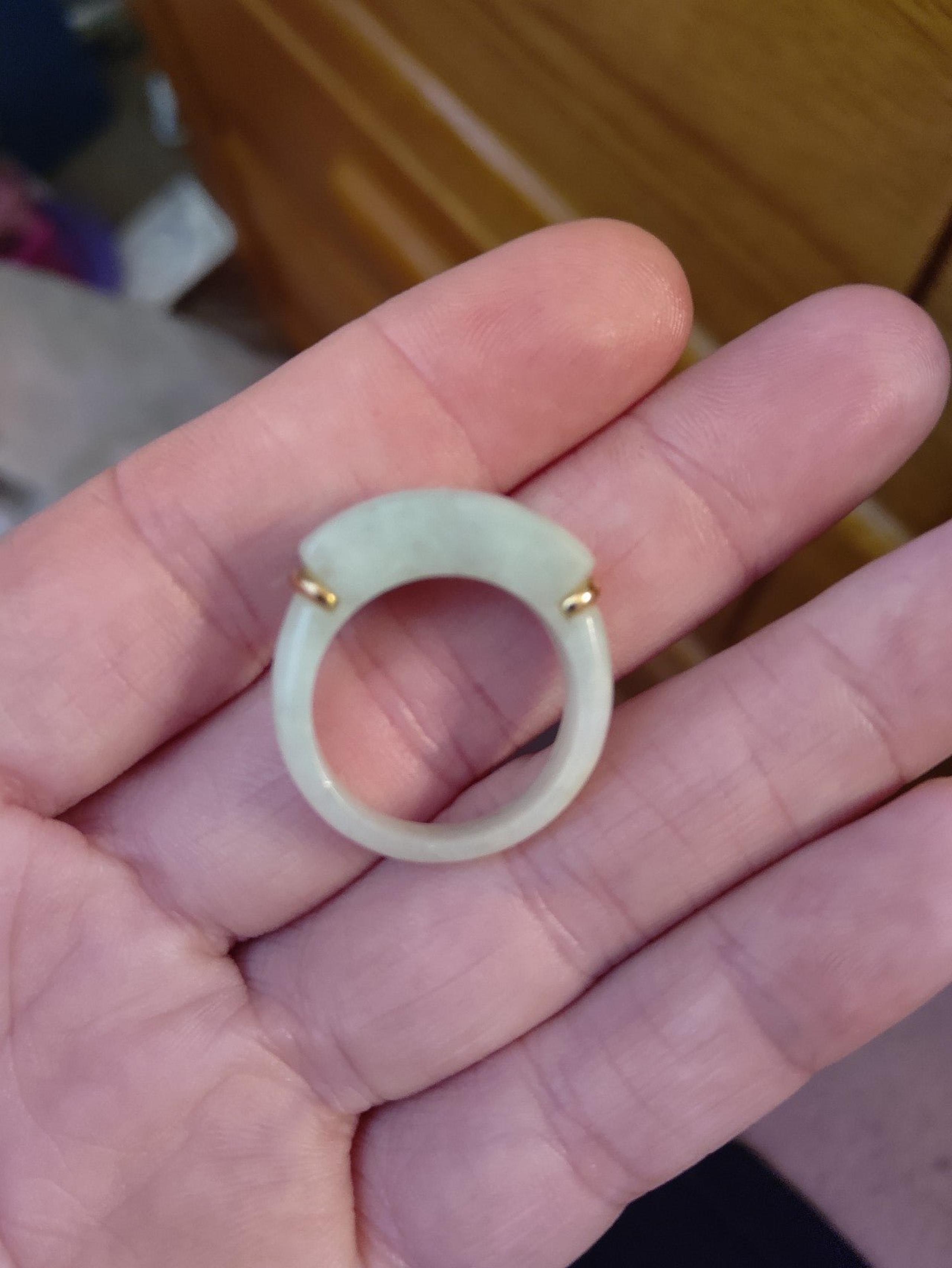 14k jade ring 7.5