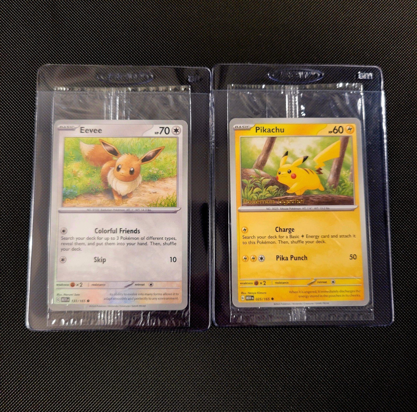 Bundle&Save MessageMe: Pokémon Together Promo Cards Pikachu Eevee Sealed