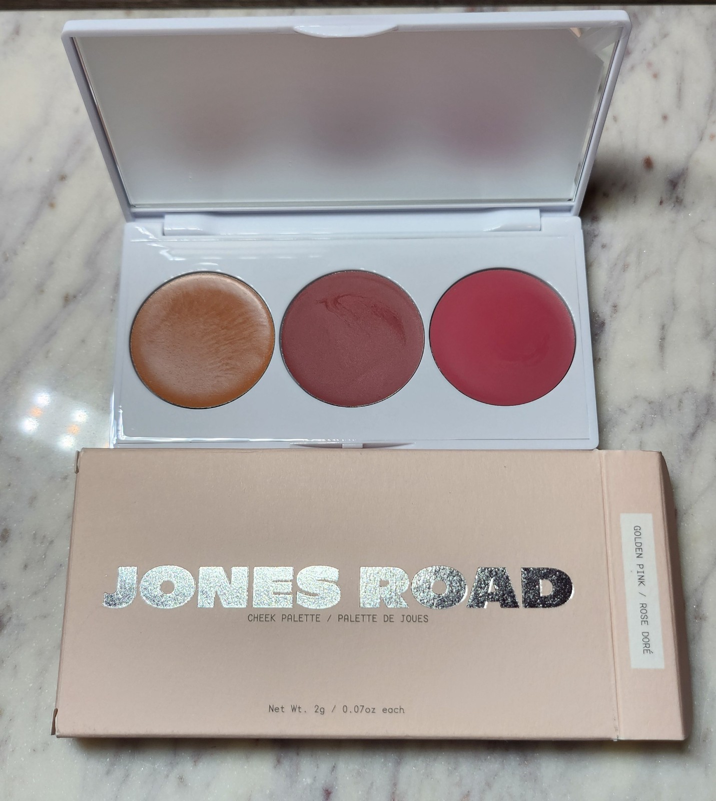 Jones Road cheek palette Limited Edition Sold Out Golden PInk NIB