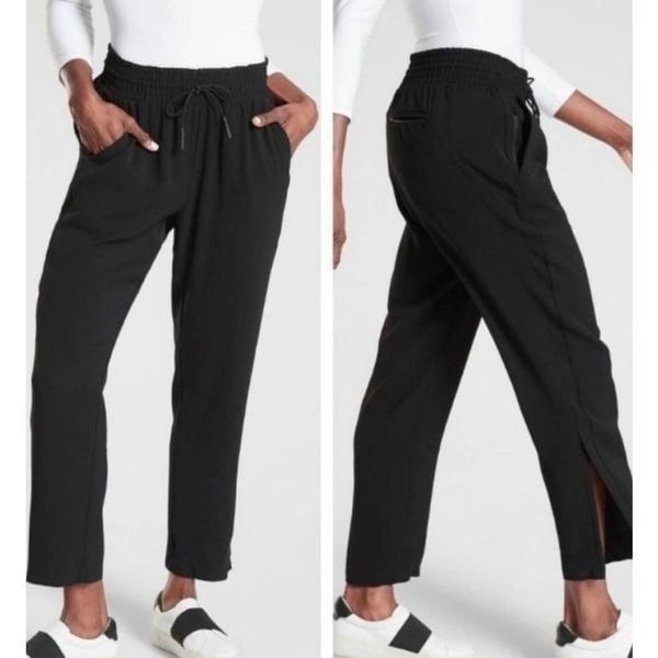 ATHLETA Metropolis Straight Leg Pant In Black Size 16