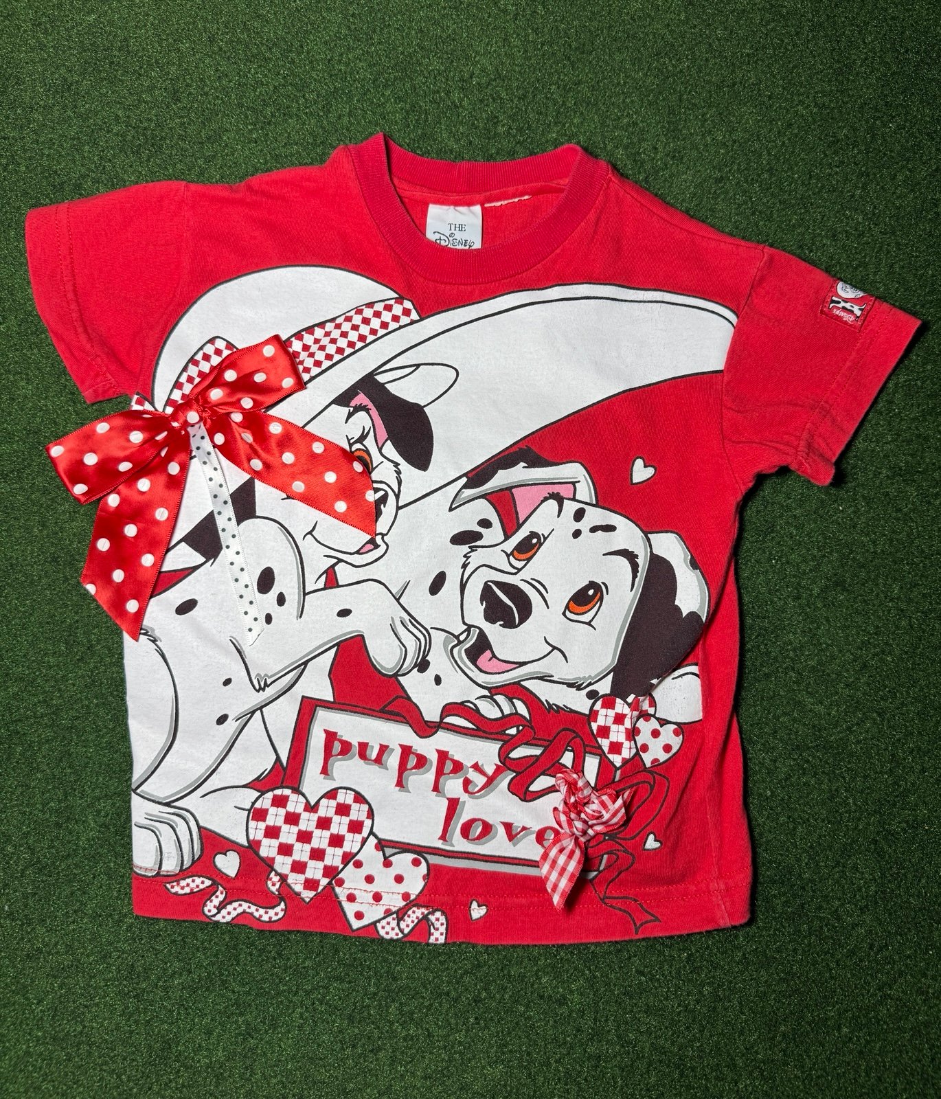 90s 101 Dalmatians Puppy Love vintage T-shirt rare youth small cute kids Disney
