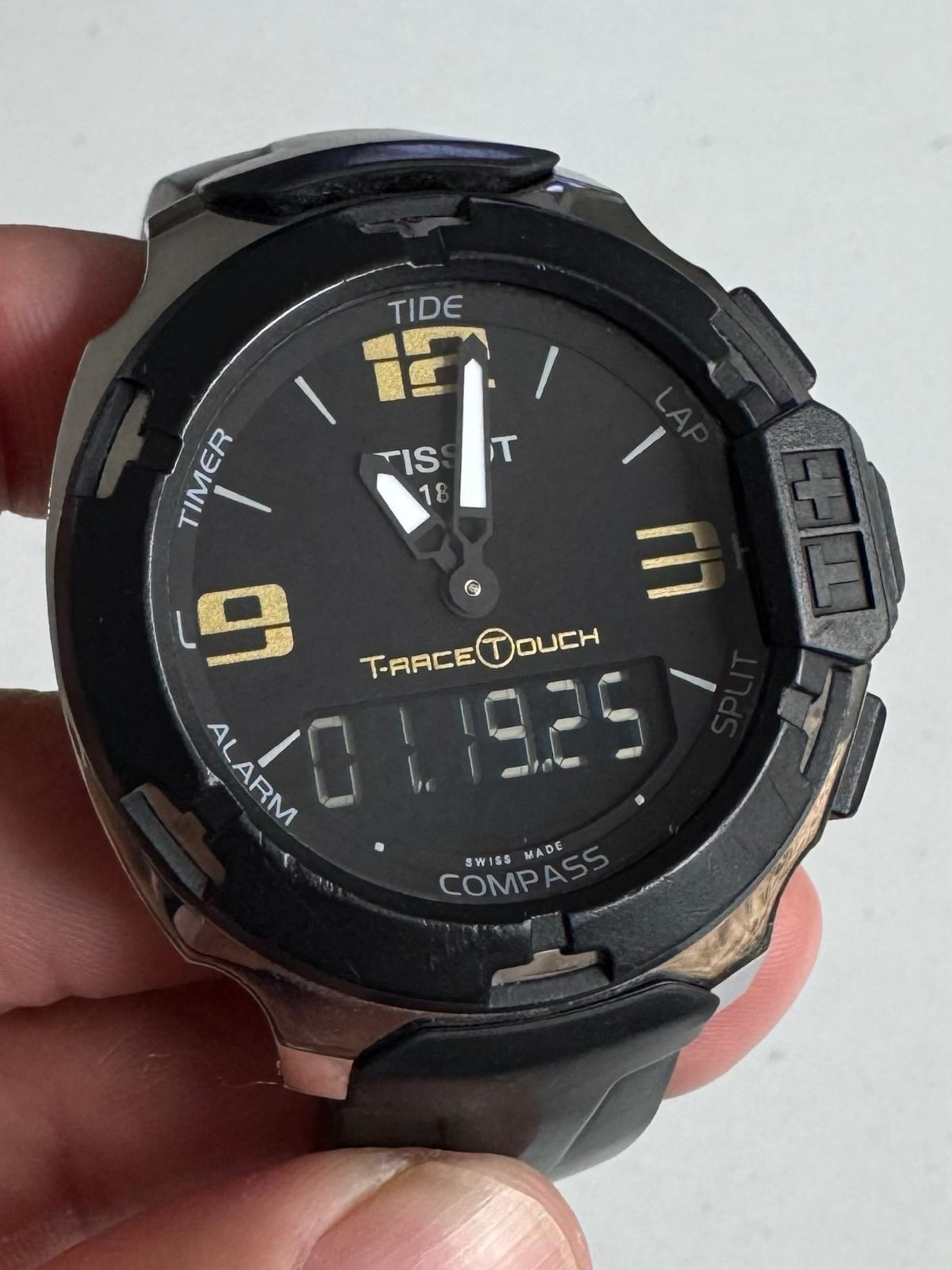 Tissot T-Race T-Touch Analog Digital Black Men's 42mm Watch T0814201705700