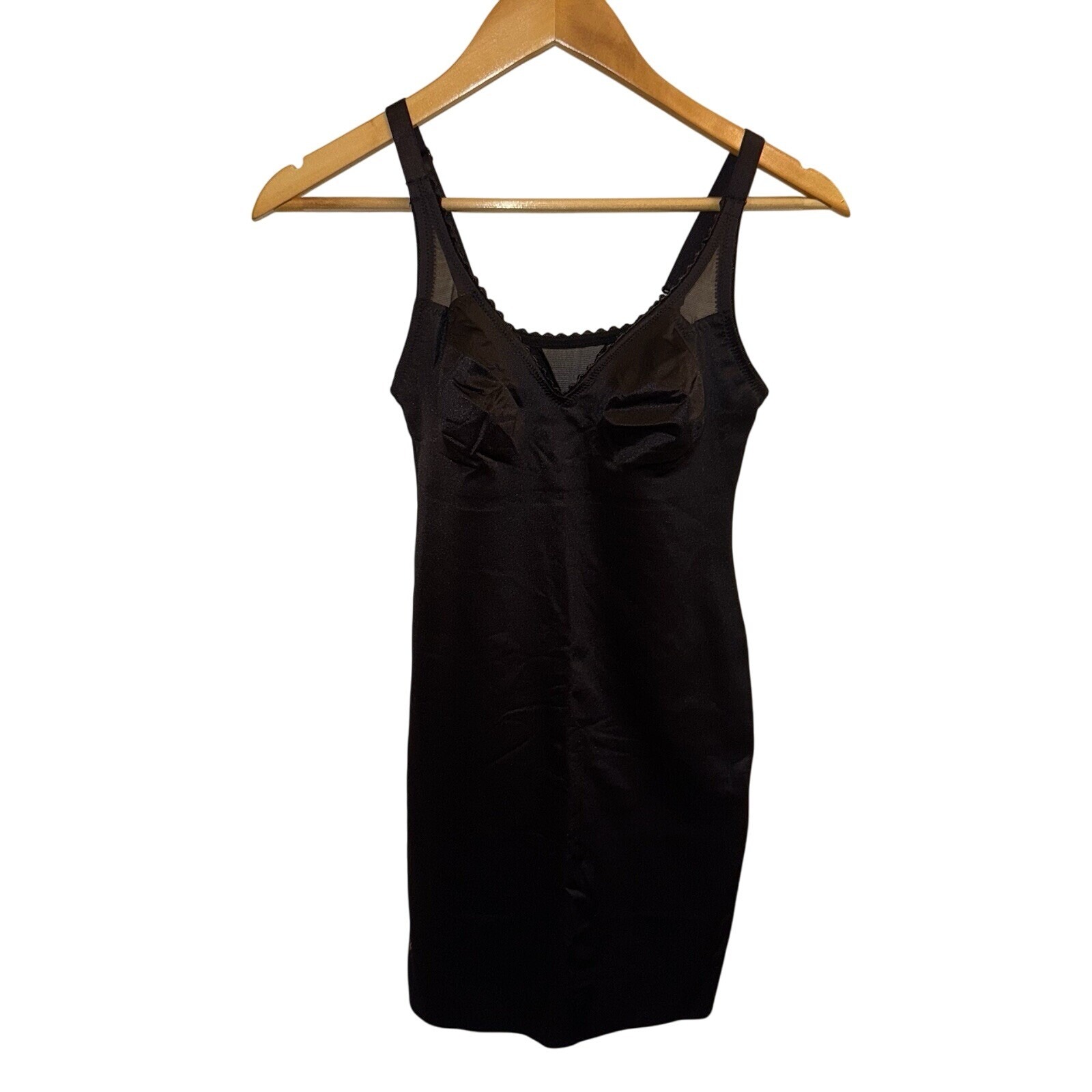 Ruby Ribbon Full Support Slip Black Convertible Strap Level 4 Size 32 XS #3041