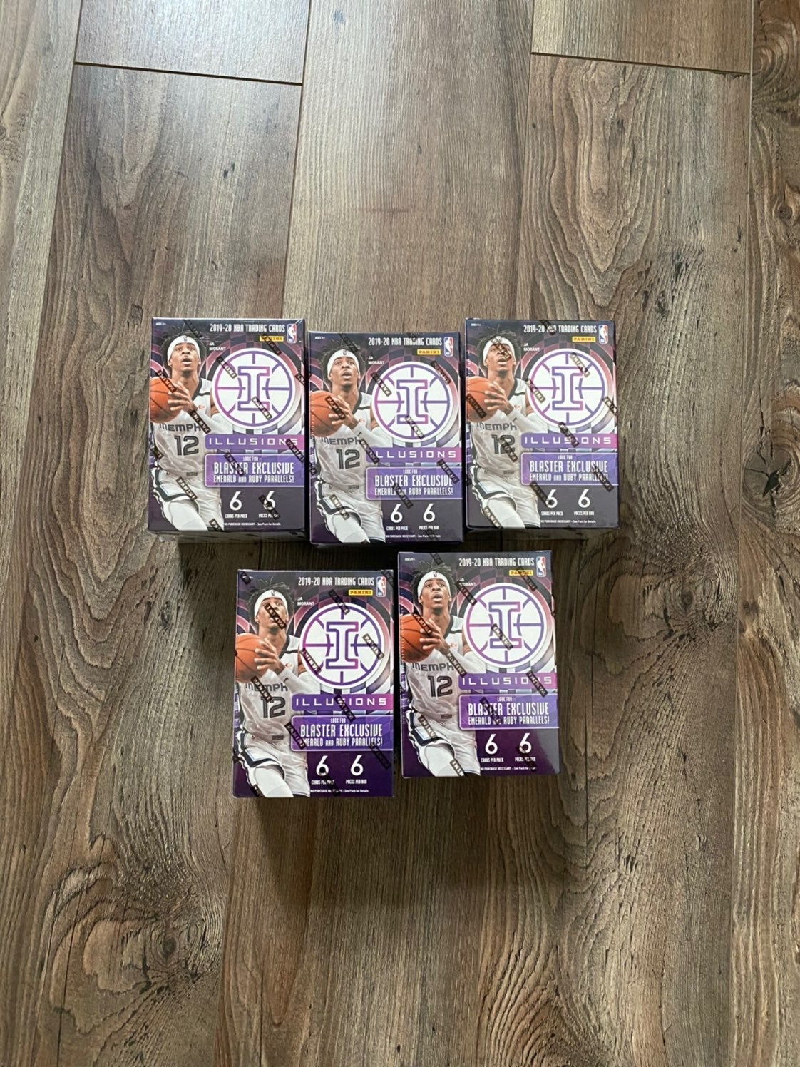 Panini illusions blaster 5 box lot