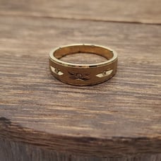 Size‎ 8 R437 18k hge ring unisex