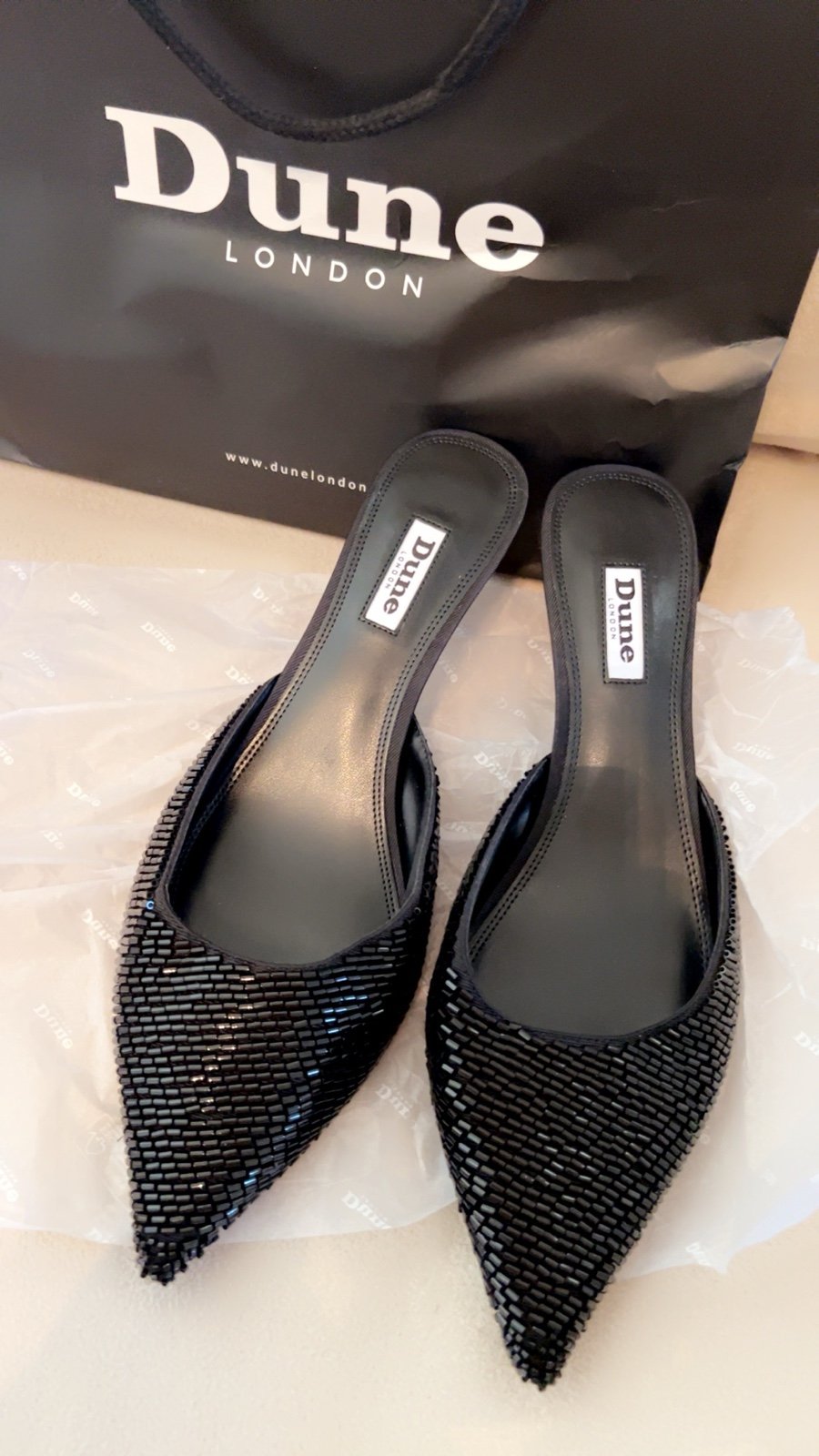 Dune London- Calise-Black- Size 41EU-10US WOMEN Heels