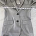 J. Crew 2pc Blazer Skirt Set Wool Blend Heather Gray Petite Size 00 NWT