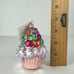 Christopher Radko Blown Glass Ornament Easter Cupcake