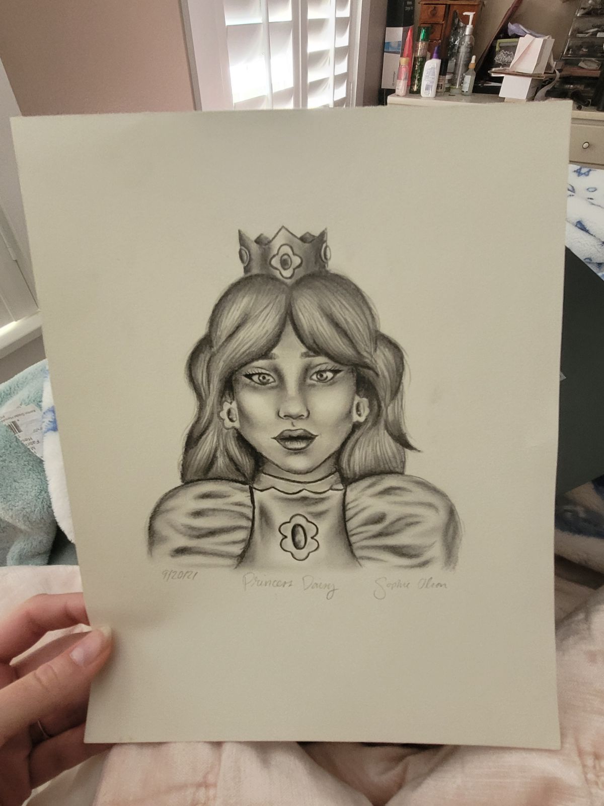 Princess Daisy Drawing