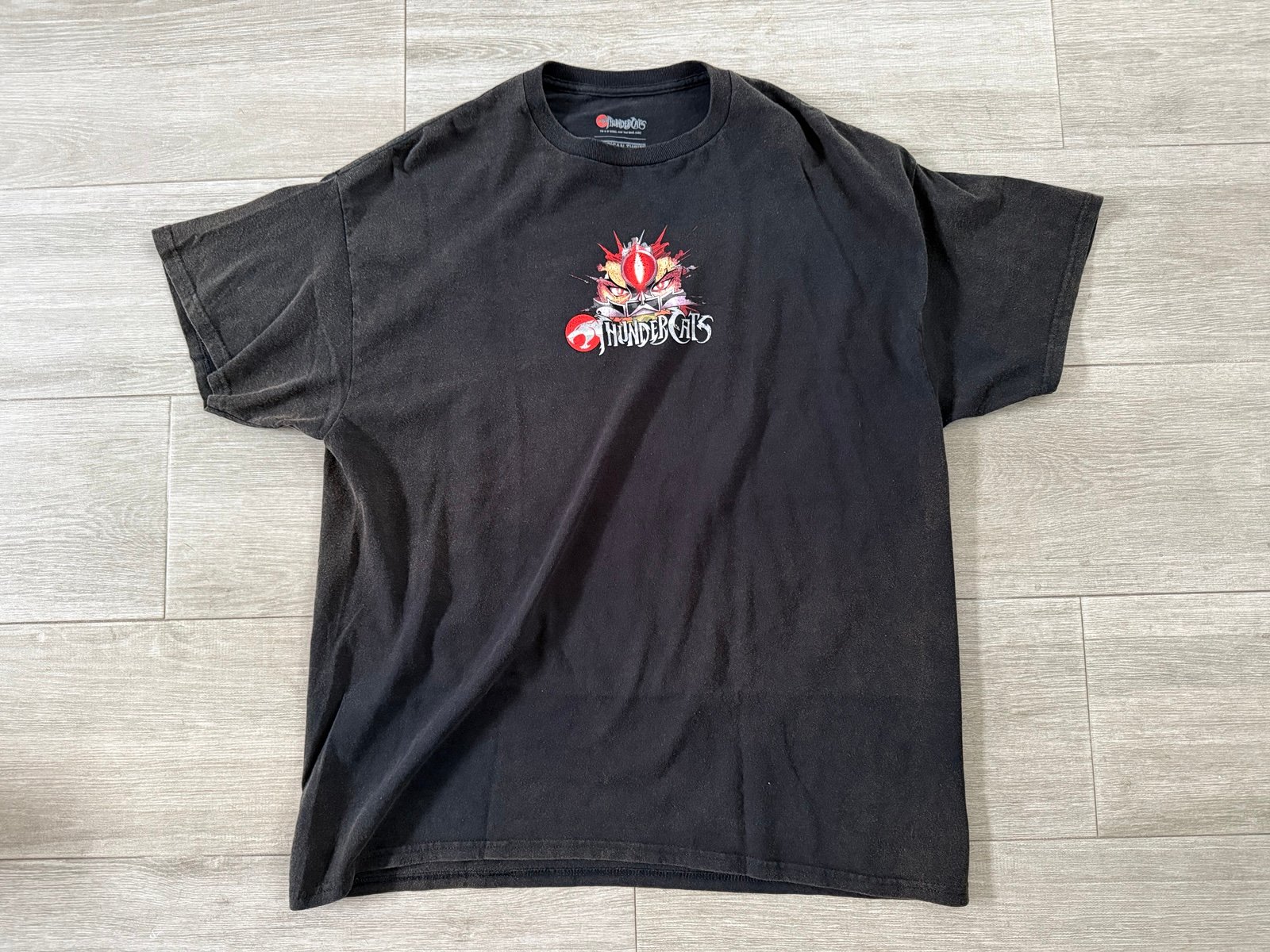 Men's American Thrift Thundercats Vintage Black Wash Tee T-Shirt Sz L Large New