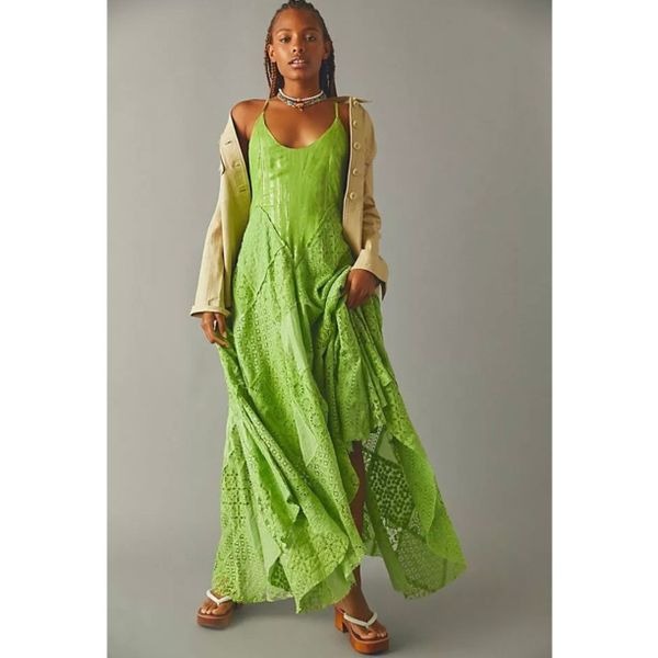 Free People One Aurella Maxi Dress Size S