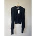 Iro Barba Wrap Around Long Sleeve Cropped Top Women's Black Size: XXS NWT