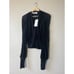 Iro Barba Wrap Around Long Sleeve Cropped Top Women's Black Size: XXS NWT